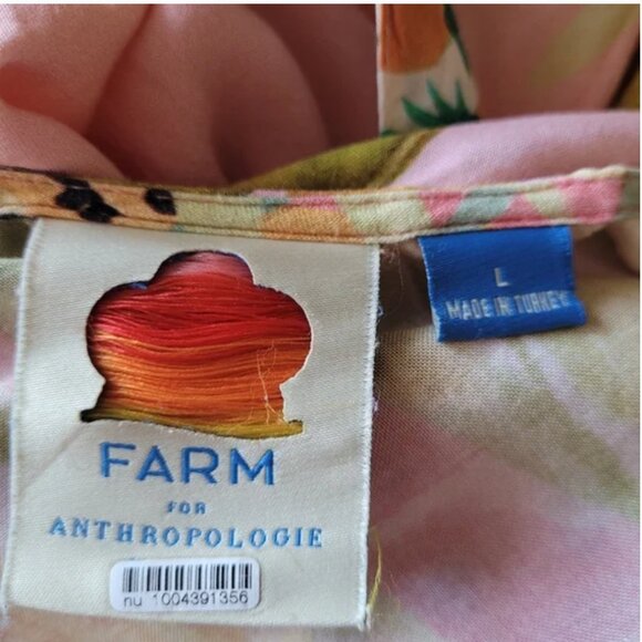 Farm Rio Tiger Tropical Print Wrap Maxi Dress size L - Picture 6 of 9